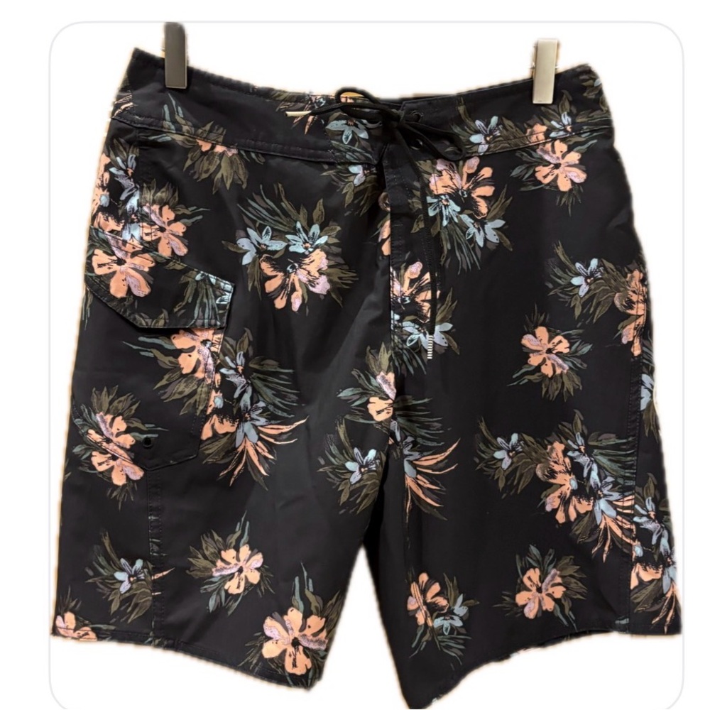 Volcom Black Floral Board Shorts 29